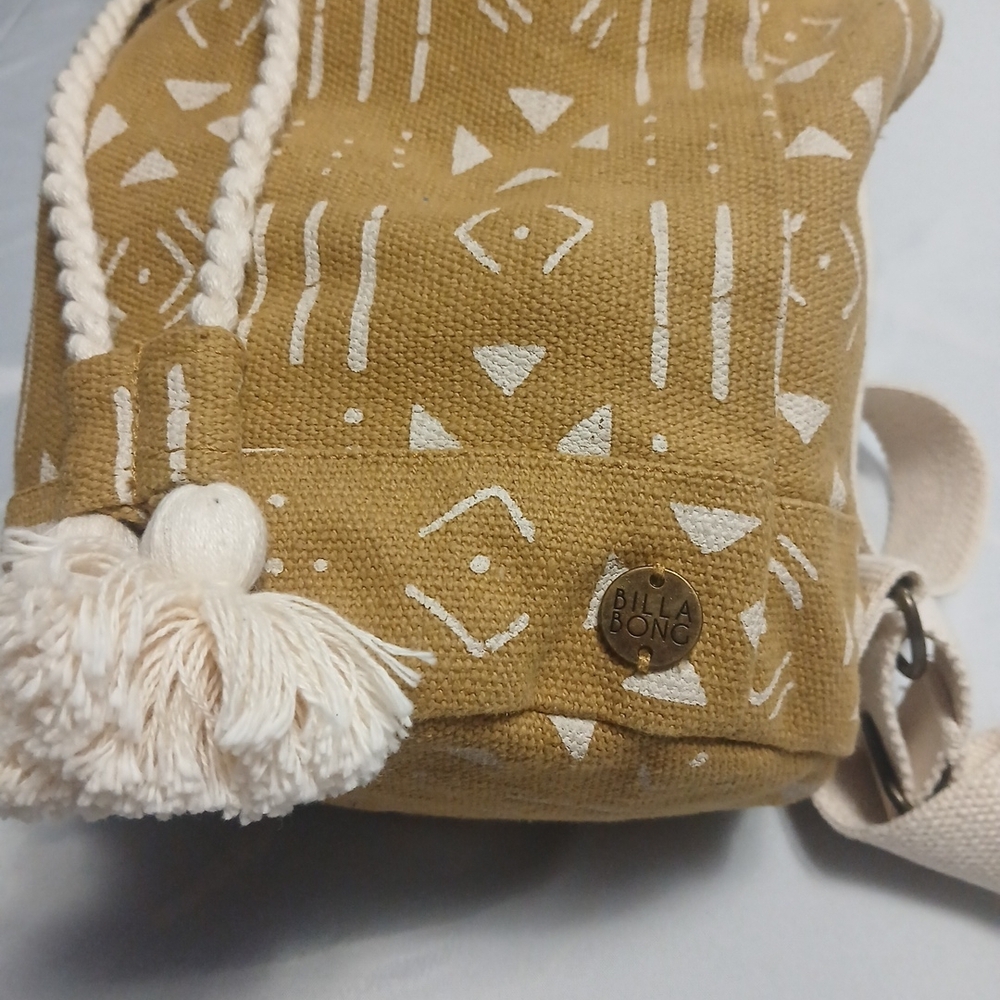 Billabong Mustard Yellow Canvas Bag